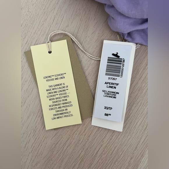 Wilfred Free Aperitif Lavender Linen Tie-Front Blouse - Picture 10 of 10